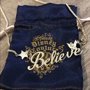 Disney couture tinker bell necklace “believe”